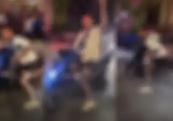 Viral Bule Burn Out Pakai Motor Honda BeAT, Netizen Ingatkan Jangan Lupa Ganti Ban
