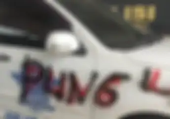 Dianggap Gila, Aipda HR Coret Kantor Polisi dan Mobil Patroli Dengan Tulisan Raja Pungli