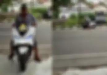 Viral Maling Kabel KAI di Surabaya, Beraksi Pakai Motor Honda PCX Putih