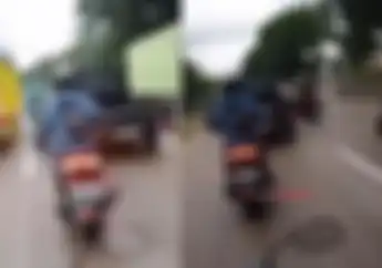 Pemotor, Petugas SPBU, dan Anggota TNI Kejar Mobil Pikap Perkara Beli Bensin Enggak Bayar