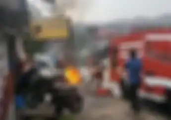 Gempar, Motor Terbakar di Samping SPBU di Toraja, Pemilik Langsung Kabur