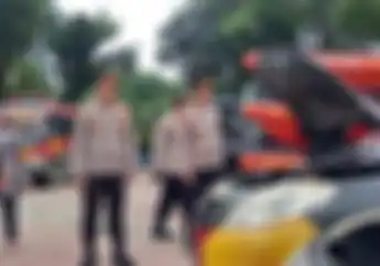 Ratusan Mobil dan Motor Dinas Polres Metro Bekasi Kota Dicek Jelang Natal 2022 dan Tahun Baru 2023