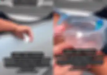Modal Gelas Air Mineral, Pemotor Ini Tegur Pengendara Mobil yang Merokok