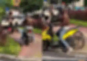 Video Motor Honda BeAT Lewat Trotoar Dihadang Skateboarder, Warganet Langsung Dukung