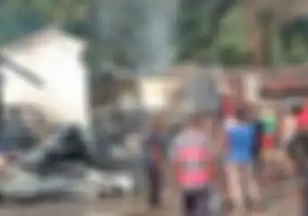 Dua Motor Jadi Abu Gara-gara Gudang BBM di Lubuklinggau Terbakar