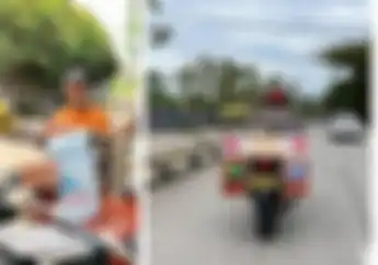 Polisi di Depok Jadi Tukang Kopi Keliling Naik Motor, Warga Bisa Ngopi Gratis Sambil Curhat