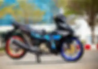 Modifikasi Motor Yamaha MX King 150, Pelek Belang Tampilan Kece