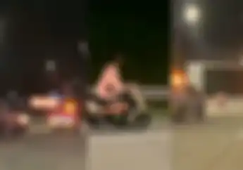 Mirip Game GTA, Video Pemotor Yamaha Mio Tak Pakai Helm Masuk Tol Depok-Antasari Dikejar Polisi
