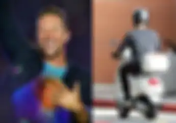 Naik Motor Vespa LX, Vokalis Coldplay Chris Martin Pernah Ujian Praktik SIM Baru