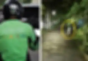 Merinding Driver Ojol Nyaris Kecelakaan Ketemu Hantu Pocong, Endingnya Malah Bikin Emosi