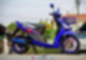 Serba Biru Modifikasi Motor Yamaha Mio Rem Full Brembo Aksesoris Lain Bikin Melongo