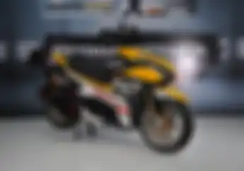 Racing Style, Modifikasi Motor Yamaha Aerox dari Grafis Bodi Sampai Kaki-kaki Sporty Abis