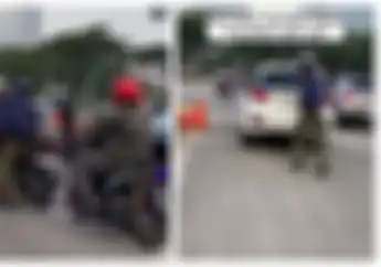 Mau Ketawa Tapi Kasihan, Video Cowok Turun dari Motor Langsung Ditinggal Pacarnya di Lampu Merah