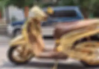 Dijual Hampir Rp 1 Miliar, Modifikasi Motor Honda SH125 Berlapis Emas Bikin Melongo