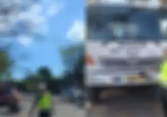 Sampai Masuk Kolong, Pemotor Honda Vario Tewas, Ditabrak Truk Molen di Gianyar Bali