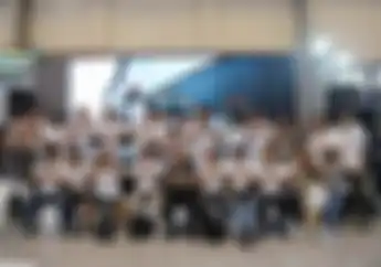 Keseruan Komunitas Motor Listrik ALVA Riders Community Kunjungi Booth ALVA di IMOS+ 2023