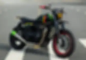 Terinspirasi Musik Reggae, Modifikasi Motor Triumph Street Twin Pelek Warna Belang Part Mewah