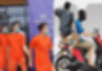 Kompak Satu Keluarga Maling Motor di Jakbar Kompak Juga Berbaju Oranye di Kantor Polisi