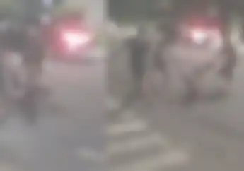 Maling Terkapar Enggak Berdaya di Danau Sunter, Diseret Warga Sampai Dilindas Motor