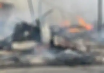Sembrono Sedot Bensin dari Tangki Suzuki Thunder Bikin Tiga Bangunan di Nunukan Hangus Terbakar