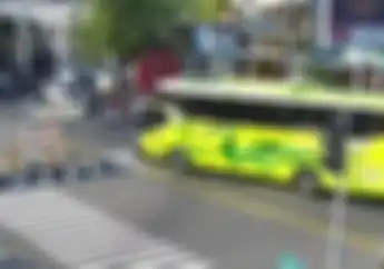 Duaar Bus Pariwisata Terobos Lampu Merah di Gunungkidul Lindas Pemotor, Kondisinya Bikin Kaget