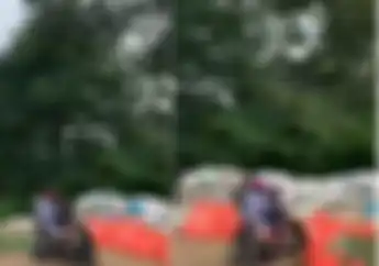 Ngeri Detik-Detik Honda PCX yang Ditumpangi Satu Keluarga Rem Blong di Jalur Turunan Ekstrem,  Tidak Ada yang Pakai Helm