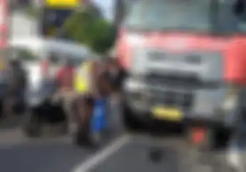 Motor Honda Vario Tabrak Truk Pertamina di Bali, Pengendara Langsung Tutup Usia
