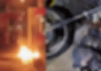 Suzuki Thunder Kembali Bikin Orang Panik, SPBU di Jakarta Pusat Ludes Dilalap Api