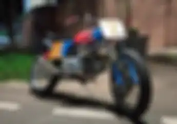 Modifikasi Motor Flat Tracker Kawin Silang Honda Karisma dan Win, Siap Diajak Main Tanah