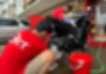 Motor Ganteng Sebelum Lebaran, Cuci Motor Premium di SCT Allogio Gading Serpong Diskon 50%