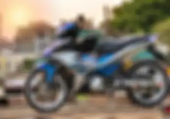 Sangar Modifikasi Motor Yamaha MX King 150 Racing Look Rem Depan Kayak Moge