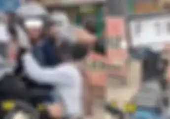 Yamaha Mio Pakai Pelat Nomor Dua Angka Diberhentikan Polisi di Puncak Pengendara Emosi