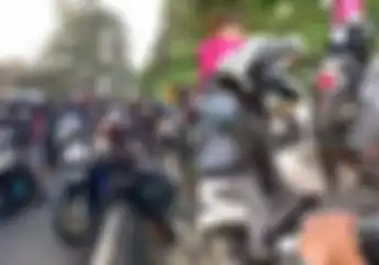 Banyak Motor Matic Honda Mogok Saat Macet di Jalur Puncak Tak Kuat Nanjak di Libur Lebaran