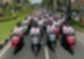 Komunitas VIORI Malang Chapter Meriahkan Parade Vario 160 di Kota Malang
