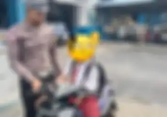 Kena Razia Besar-Besaran Bocil SD Naik Honda BeAT Tanpa Helm Endingnya Begini