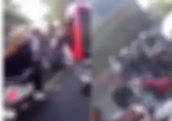 Video Mobil Damkar Terhalang Konvoi Motor di Sragen Malah Diblayer Knalpot Brong