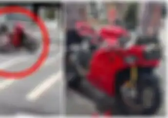 Kecelakaan Bocah Umur 17 Tahun Geber Ducati V4S Tabrak Honda BeAT Mau Putar Balik di Aceh Motor Kondisi Hancur