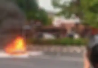 Suzuki Thunder Terbakar Usai Dihantam Honda Tiger di Sukoharjo Begini Kondisi Korban