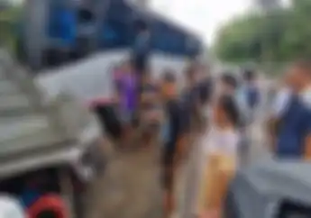 6 Motor dan Bengkel Jadi Korban Tabrakan Bus di Ponorogo, Total Kerugian Rp 20 Juta