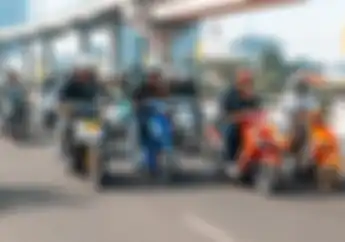 Ratusan Yamaha Mio Lintas Generasi Serbu Jakarta-Bandung di  Event Mio Ride The Hype 