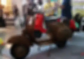 Seperti Apa Tampilan Vespa Sprint 1973 Berbaju Ukiran Jepara? Ini Dia