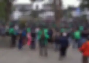 Ini Dia Aksi Damai Dan Doa Bersama Pengemudi Angkutan Online Di Gedung Sate, Bandung