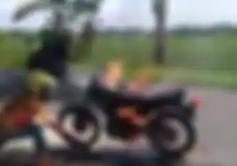 Video Motor Terbakar Saat Konvoi Kelulusan Sekolah, Api Tidak Bisa Padam Malah Makin Besar