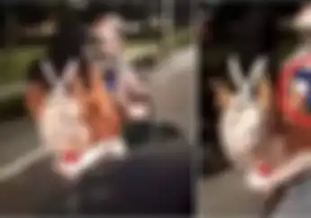 Anjay! Video Saat Kids Jaman Now Dikejar Deadline, Buka Laptop Sambil Diboncengin Motor