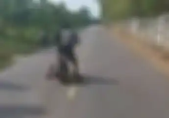 Serem! Video Detik-detik Ban Belakang Yamaha Mio Copot saat Digeber Joki Balap Liar, Ini Dia Kondisinya