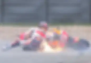 Terseret dan Motor Keluarkan Api, Marquez Tetap Jadi yang Tercepat di Kualifikasi MotoGP Amerika