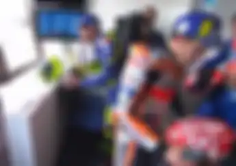Masih Marah... Video Reaksi Marquez dan  Rossi saat Bertemu di Podium MotoGP Prancis 2018