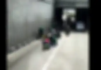 Waspadalah! Video Tumpahan Minyak di Underpass Senen Arah Pulogadung, Pemotor Jumpalitan di Aspal