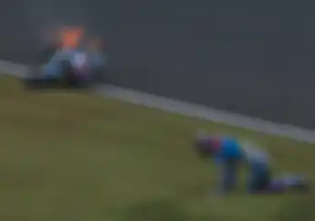 Parah, Kondisi Motor Alex Marquez Usai Terbakar di FP1 Moto2 Jepang, Sampai Berubah Warna Pink