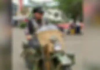Almarhum Bambang Gondrong Biker Sejati Anti Motor Dibawa Kargo